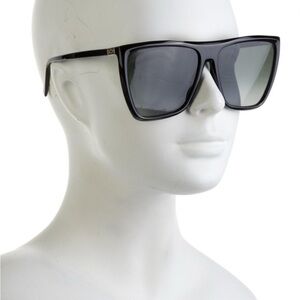 Givenchy Square Sunglasses, Black Acetate Gradient Lenses, Includes Case & cloth